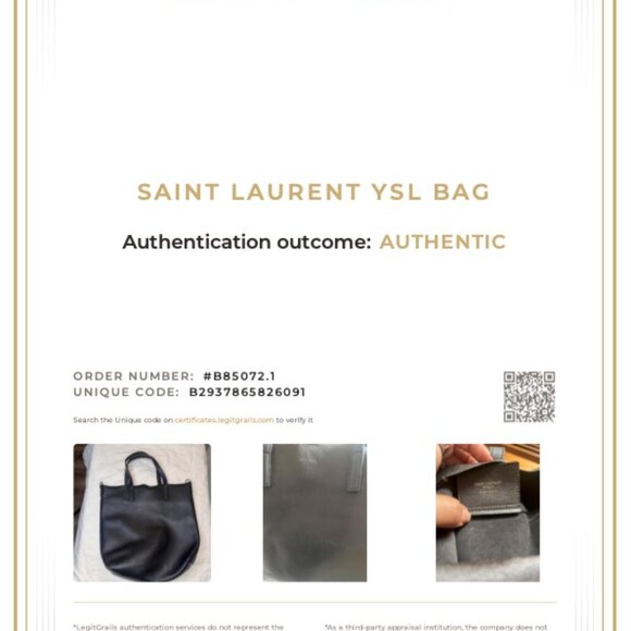 Saint Laurent Toy North/South Black Leather Tote - Picture 16 of 16